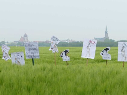 Kampagne Unser-Land-schafft-Wandel für Pachtkriterien der FINC-Foundation (Foto: Universität Greifswald)