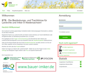 Startseite der Projekthomepage www.bauer-imker.de. (Bild: IP SYSCON GmbH) Startseite der Projekthomepage www.bauer-imker.de. (Bild: IP SYSCON GmbH)