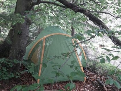 Zelt in der Kernzone (Foto: Nationalparkverwaltung)