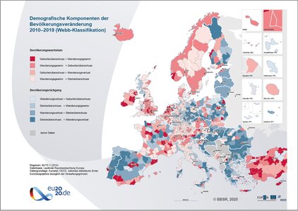 Demografische Komponenten der Bevölkerungsveränderung 2010-2019 (Quelle: V. Schmidt-Seiwert)