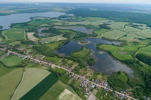 Moderne Ökolandbau-Agrarlandschaft im südöstlichen Biosphärenreservat Schorfheide-Chorin. (Foto: Klaus Nigge)